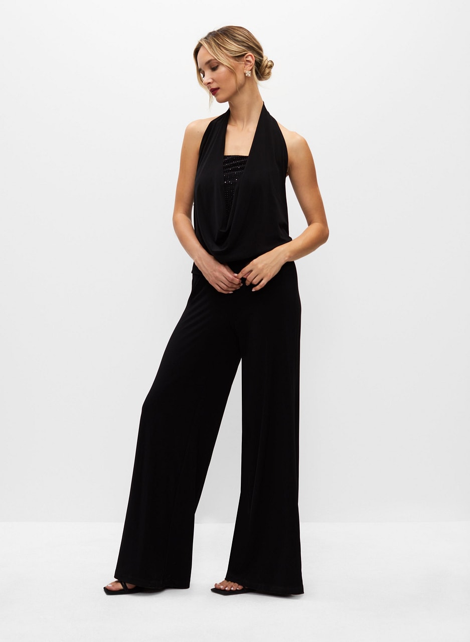 Stud Detail Wide Leg Jumpsuit