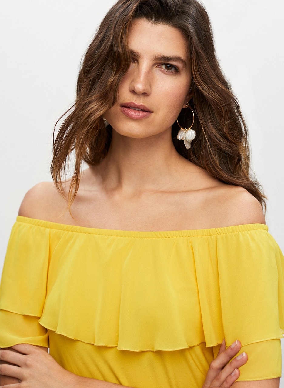 Off-the-Shoulder Ruffled Top