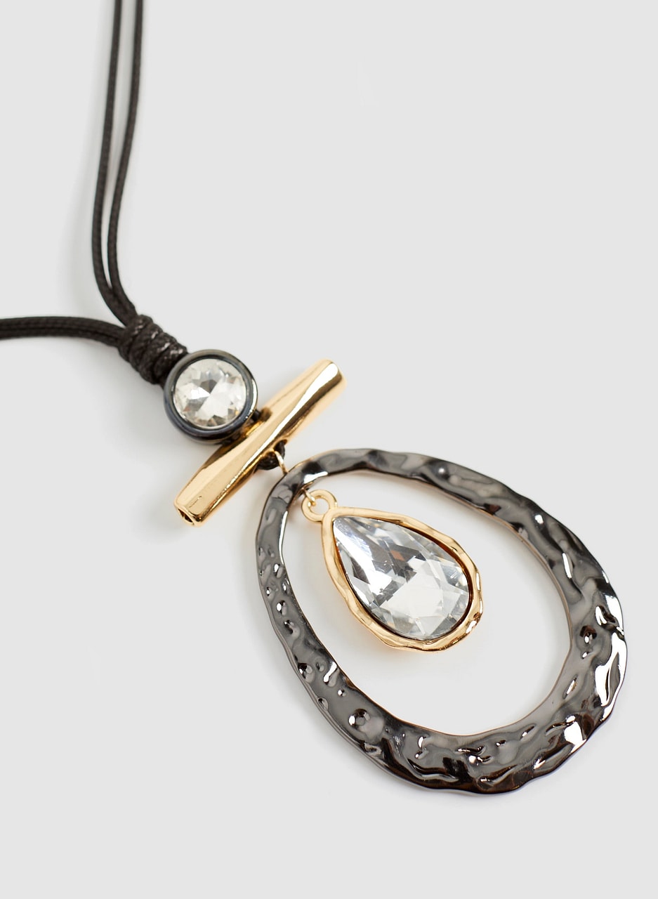 Open Oval Pendant Necklace
