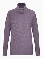 Cashmere Blend Cable Knit Sweater