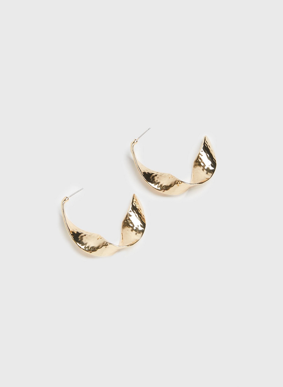 Twist Open Hoop Earrings