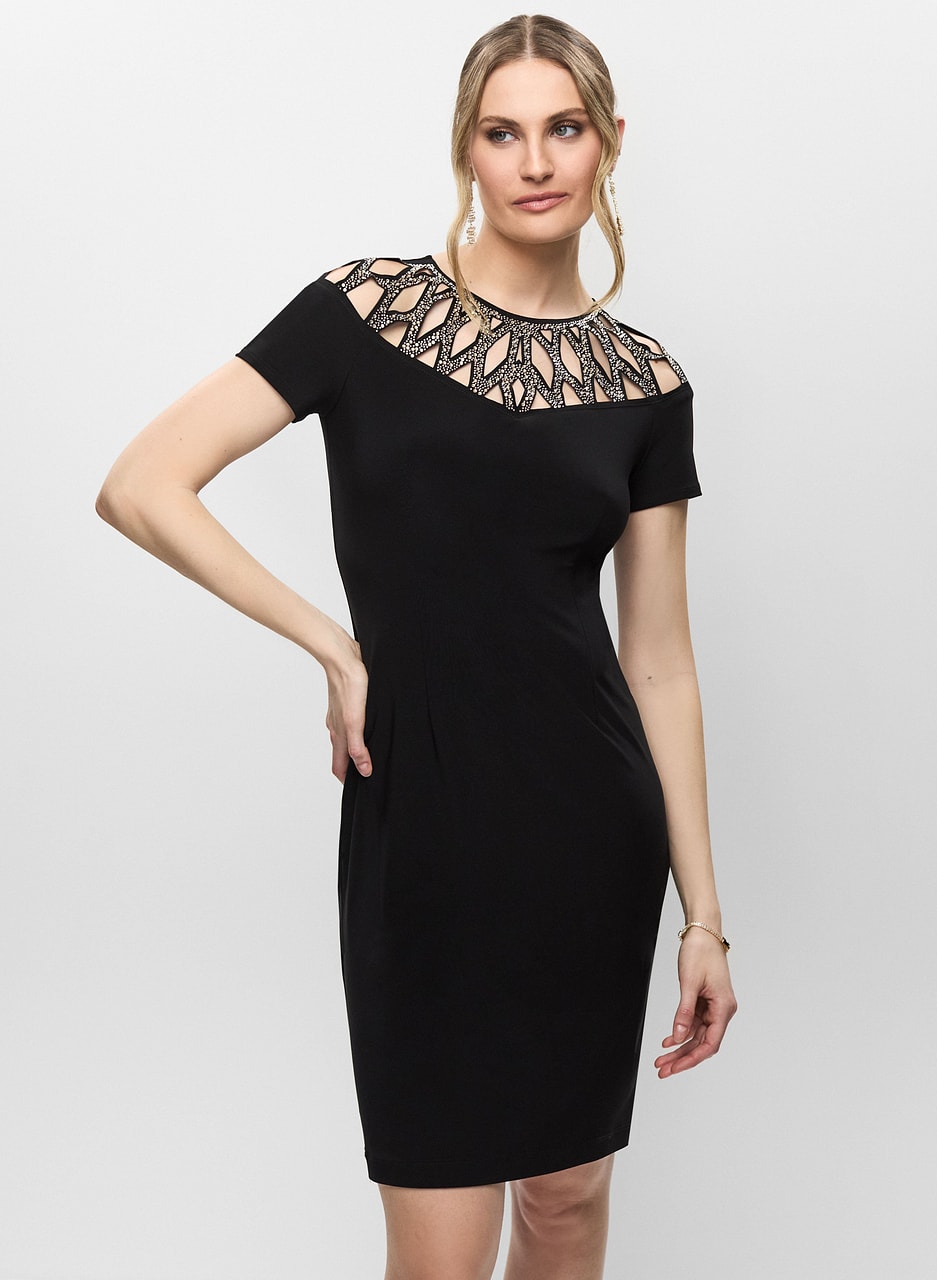 Joseph Ribkoff - Beaded Detail Dress