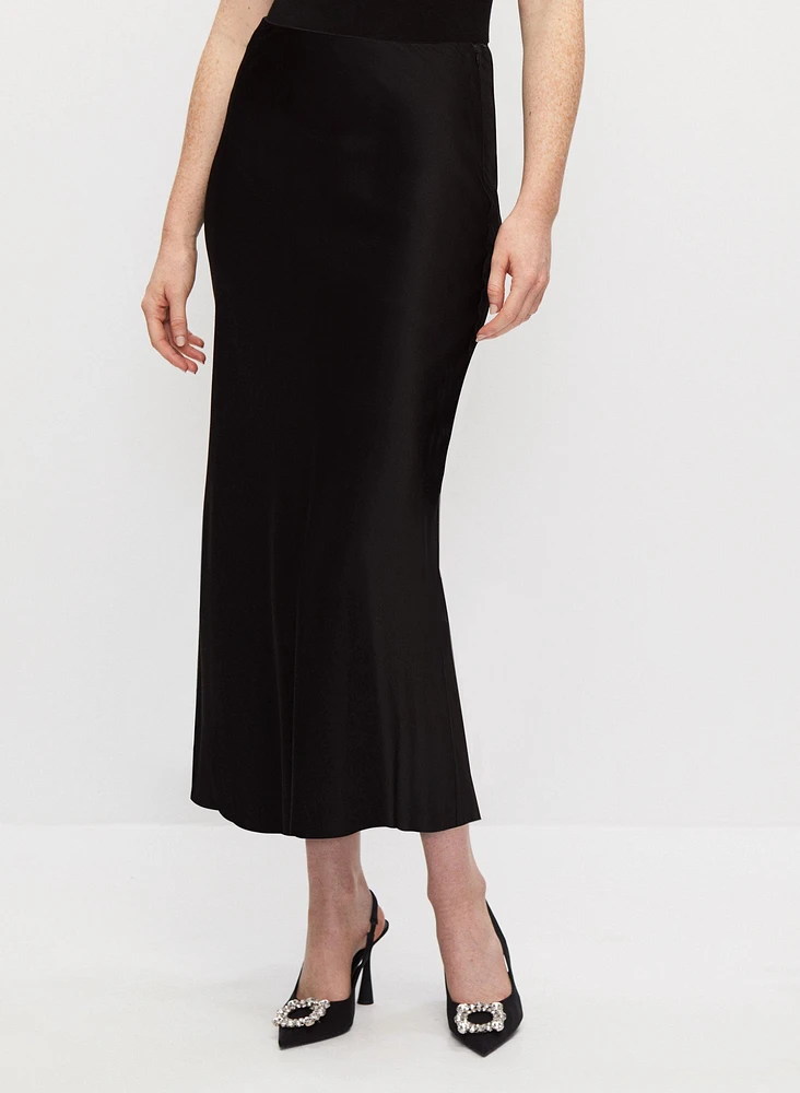 Satin Midi Skirt