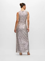 Joseph Ribkoff - Knot Detail Sequin Dress