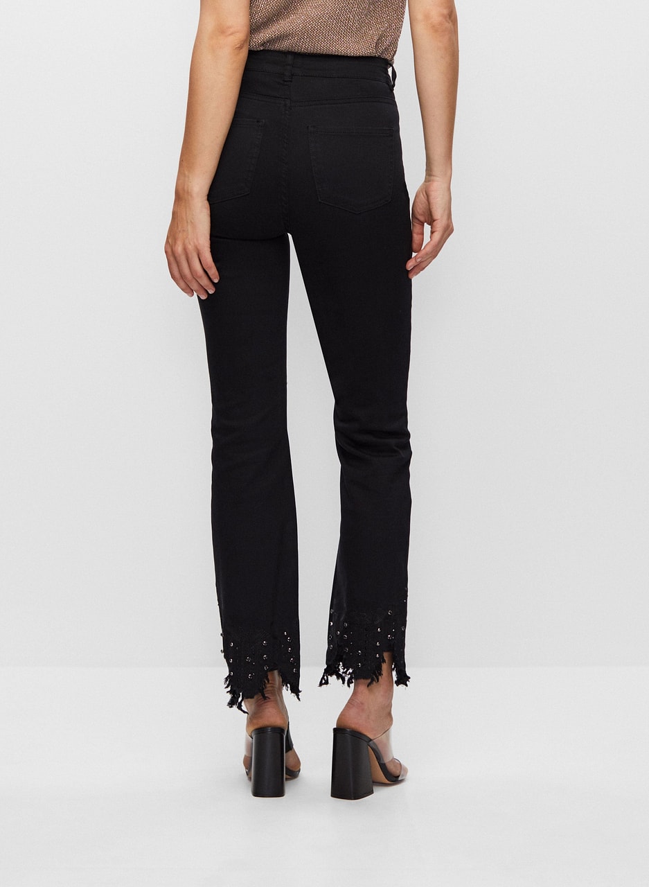 Slim Leg Denim Pants