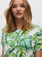 Palm Leaf Print Top