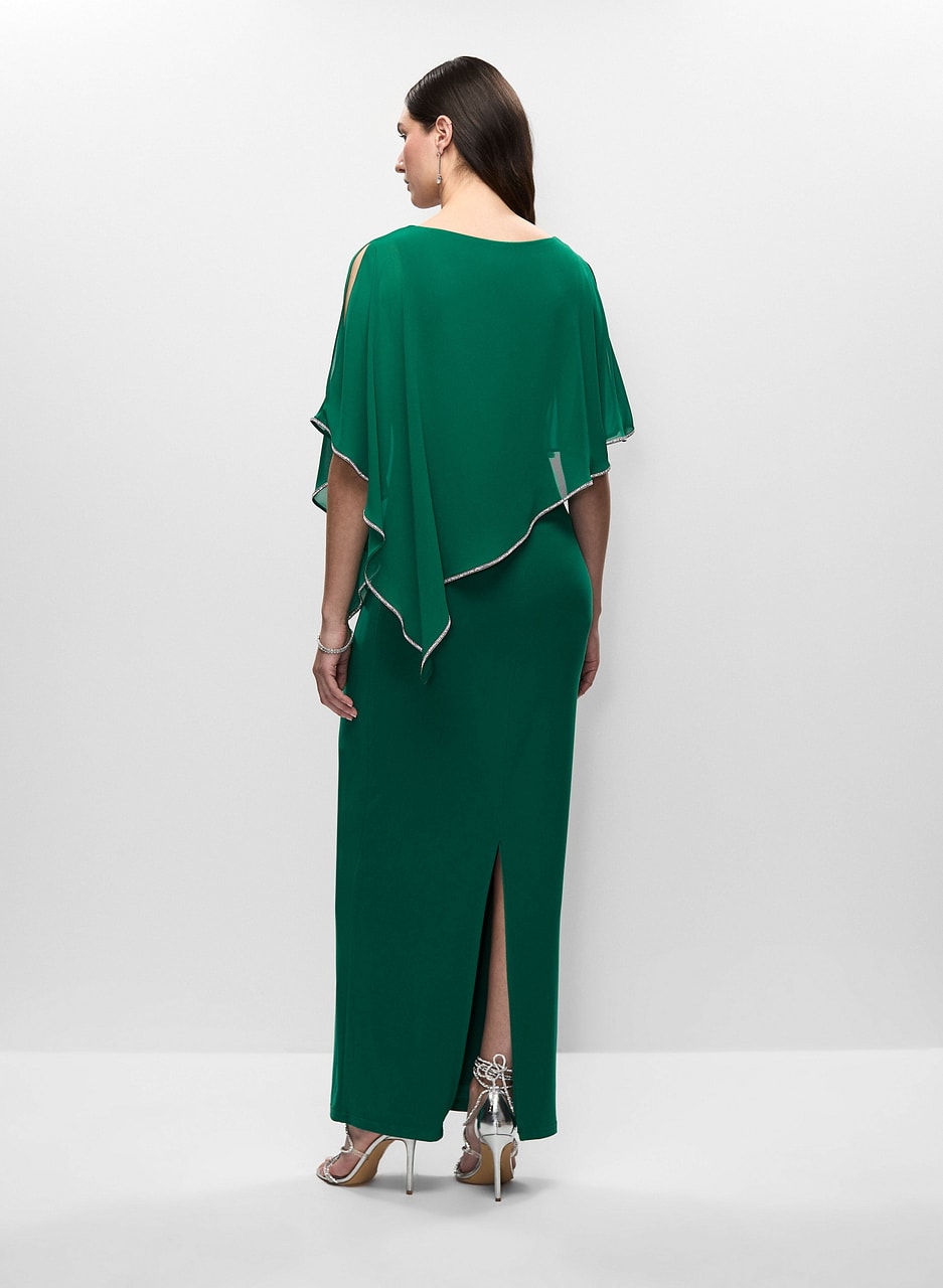 Joseph Ribkoff - Chiffon Poncho Dress