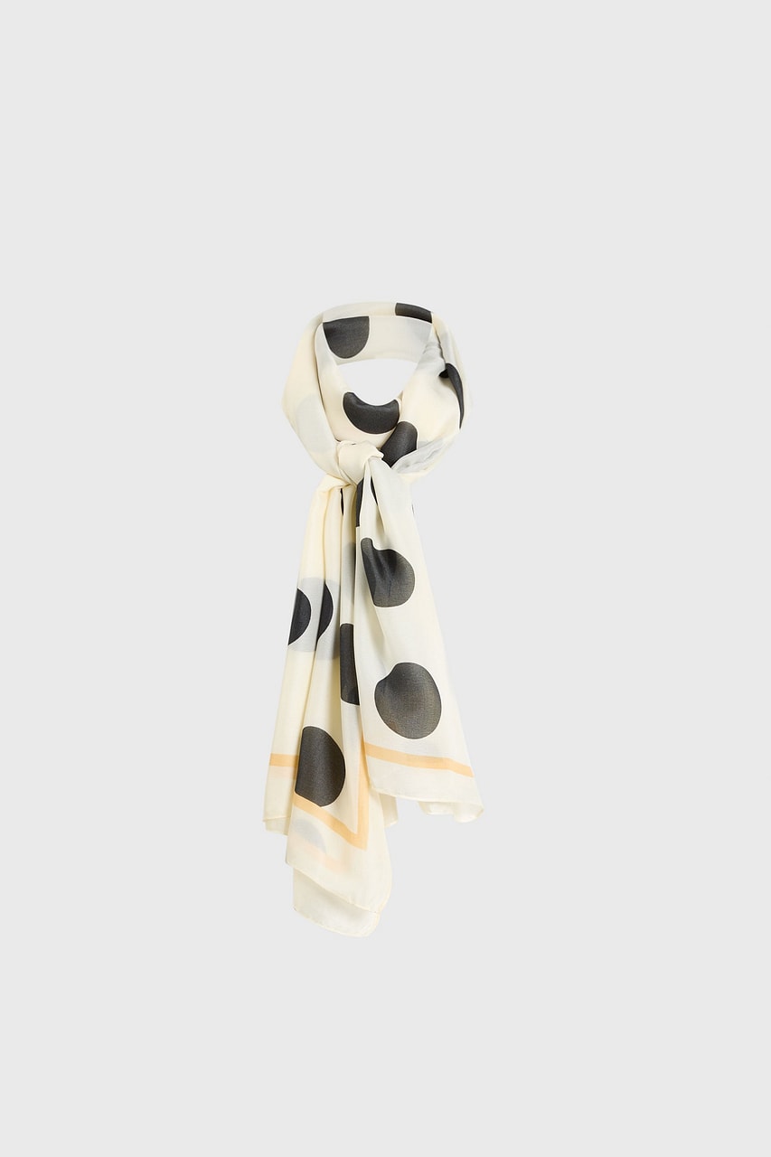 Large Dot Print Scarf