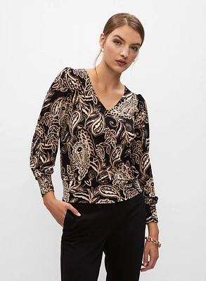 Paisley Print Top