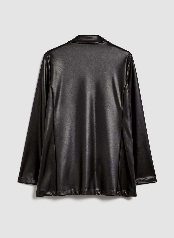 Joseph Ribkoff - Vegan Leather Blazer