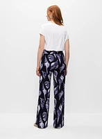 Shell Print Palazzo Pants