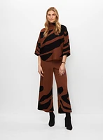 Joseph Ribkoff - Wide Leg Animal Print Pants