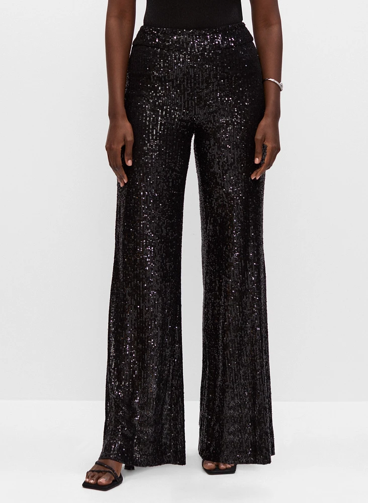 Joseph Ribkoff - Sequin Wide Leg Pants