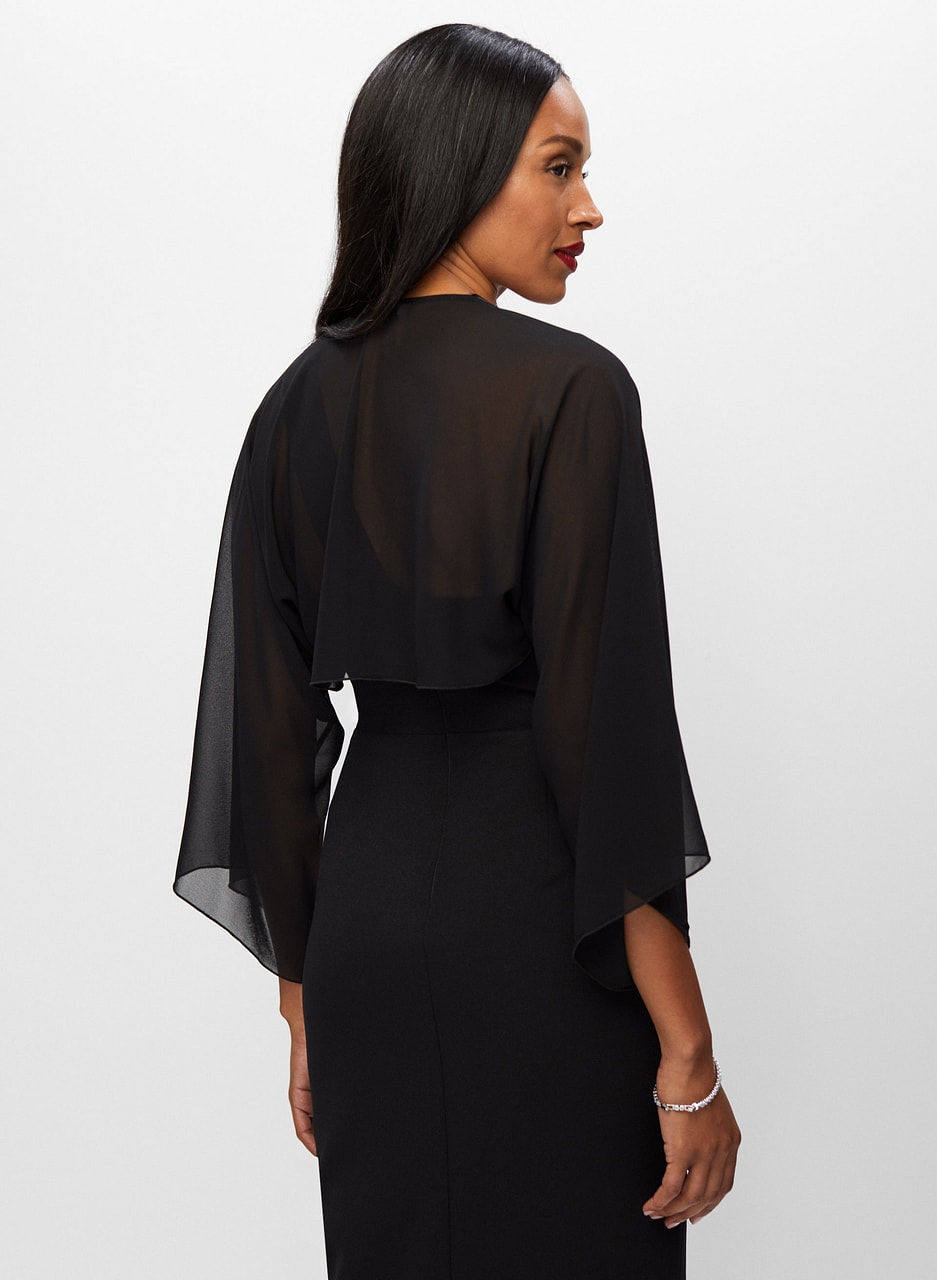 Long Sleeve Chiffon Bolero