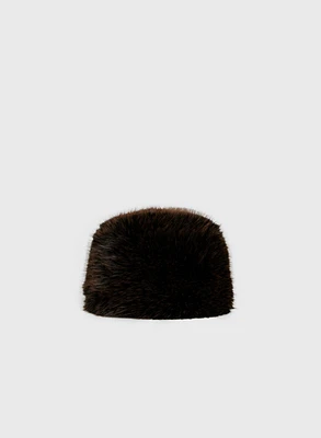 Vegan Fur Toque Hat