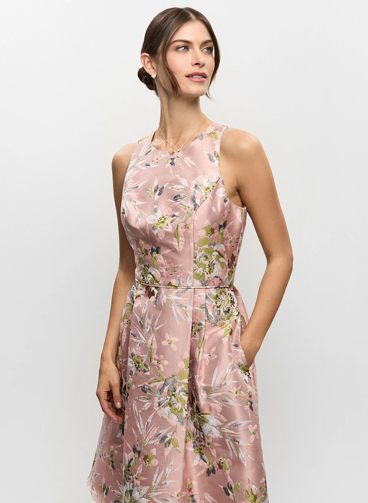 Floral Jacquard Dress