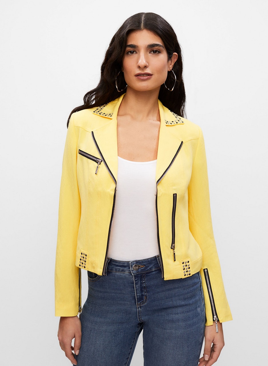 Joseph Ribkoff - Studded Motto Jacket