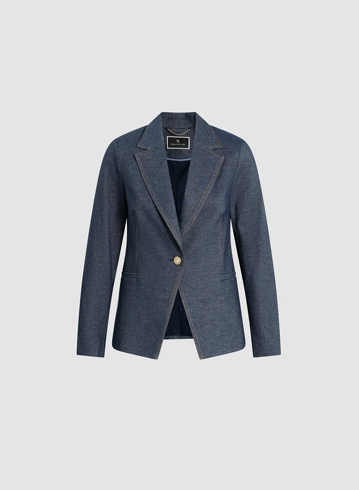 Chambray Denim Blazer