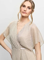 Joseph Ribkoff - Metallic Wrap-Style Dress