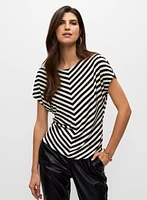 Striped Print Tee