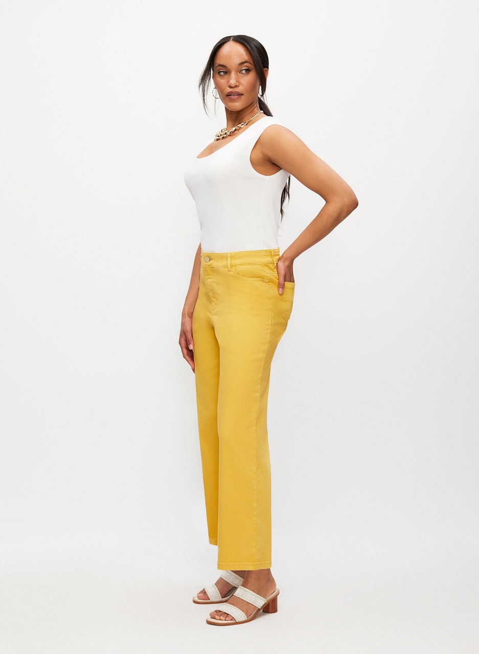 Straight Leg Culotte Jeans