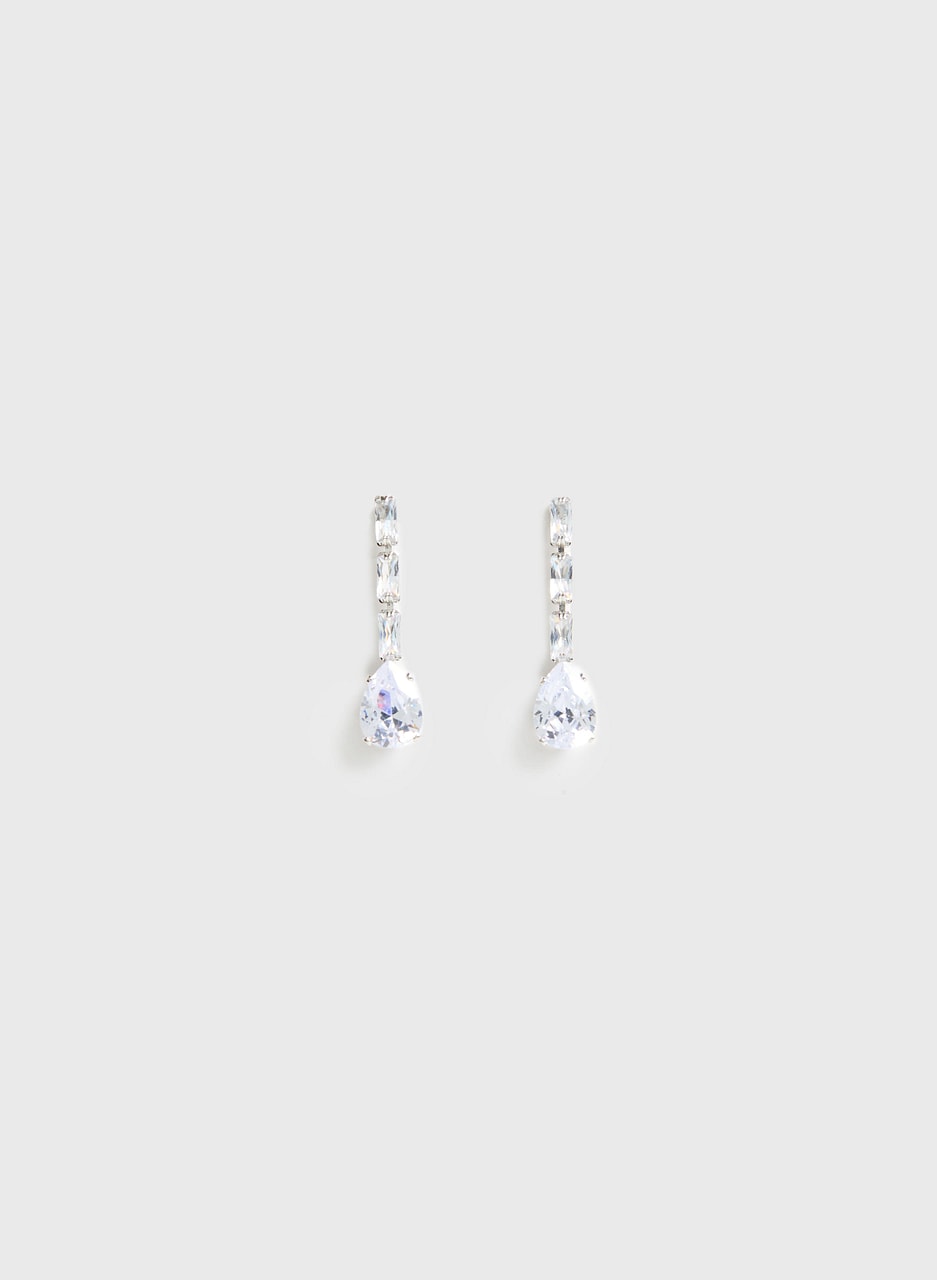 Cubic Zirconia Drop Earrings