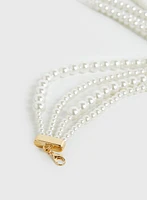 Multiple Row Pearl Necklace