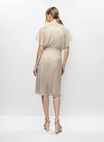 Joseph Ribkoff - Metallic Wrap-Style Dress