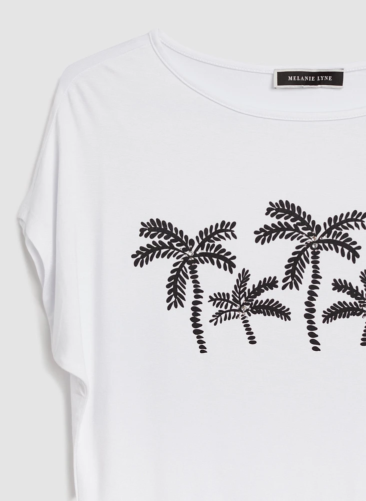 Palm Tree Print Tee