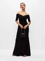 Off-the-Shoulder Sweetheart Neck Gown