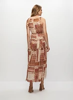 Patchwork Print Dress