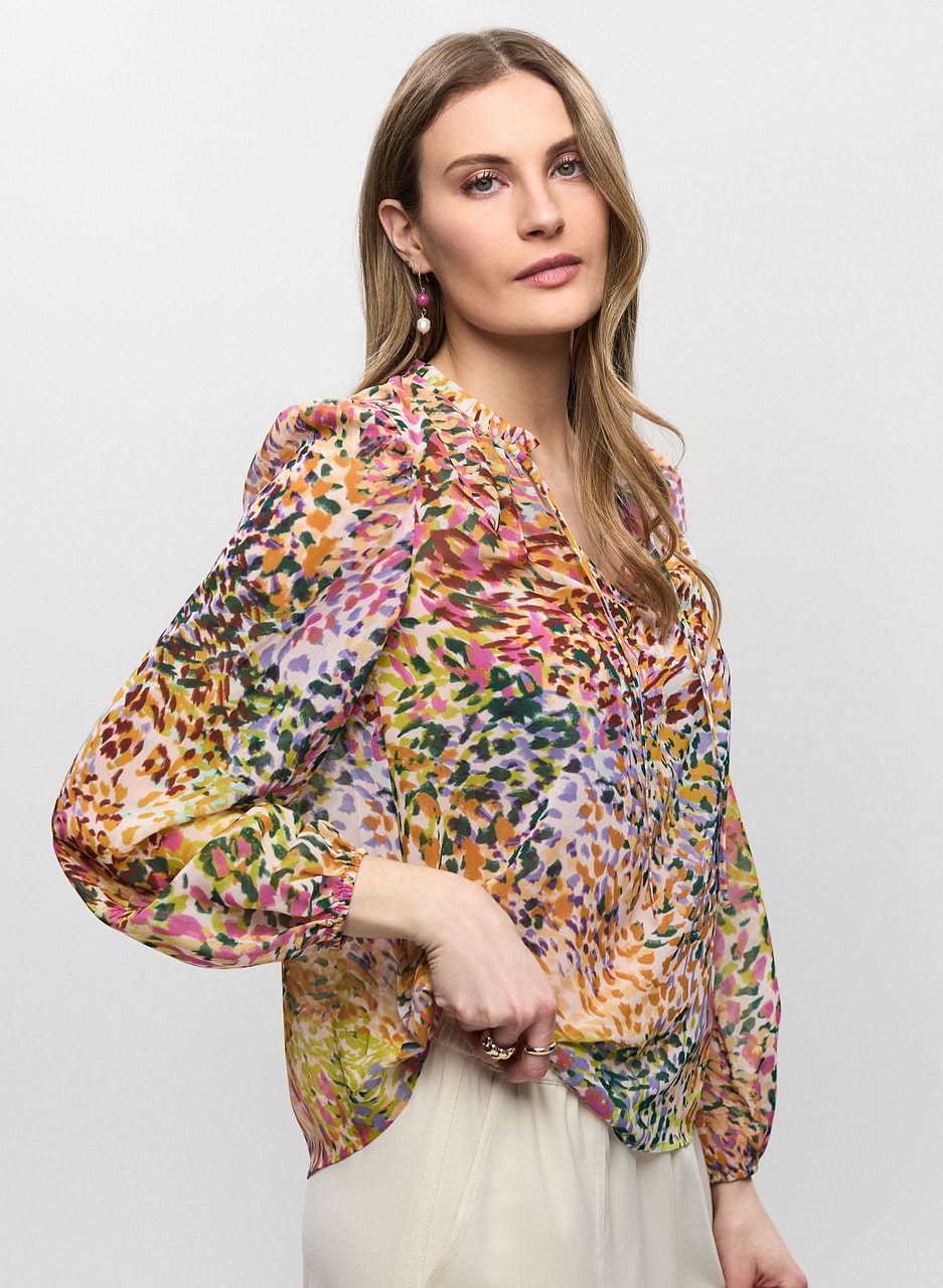 Abstract Print Blouse