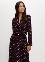 Heart Print Robe