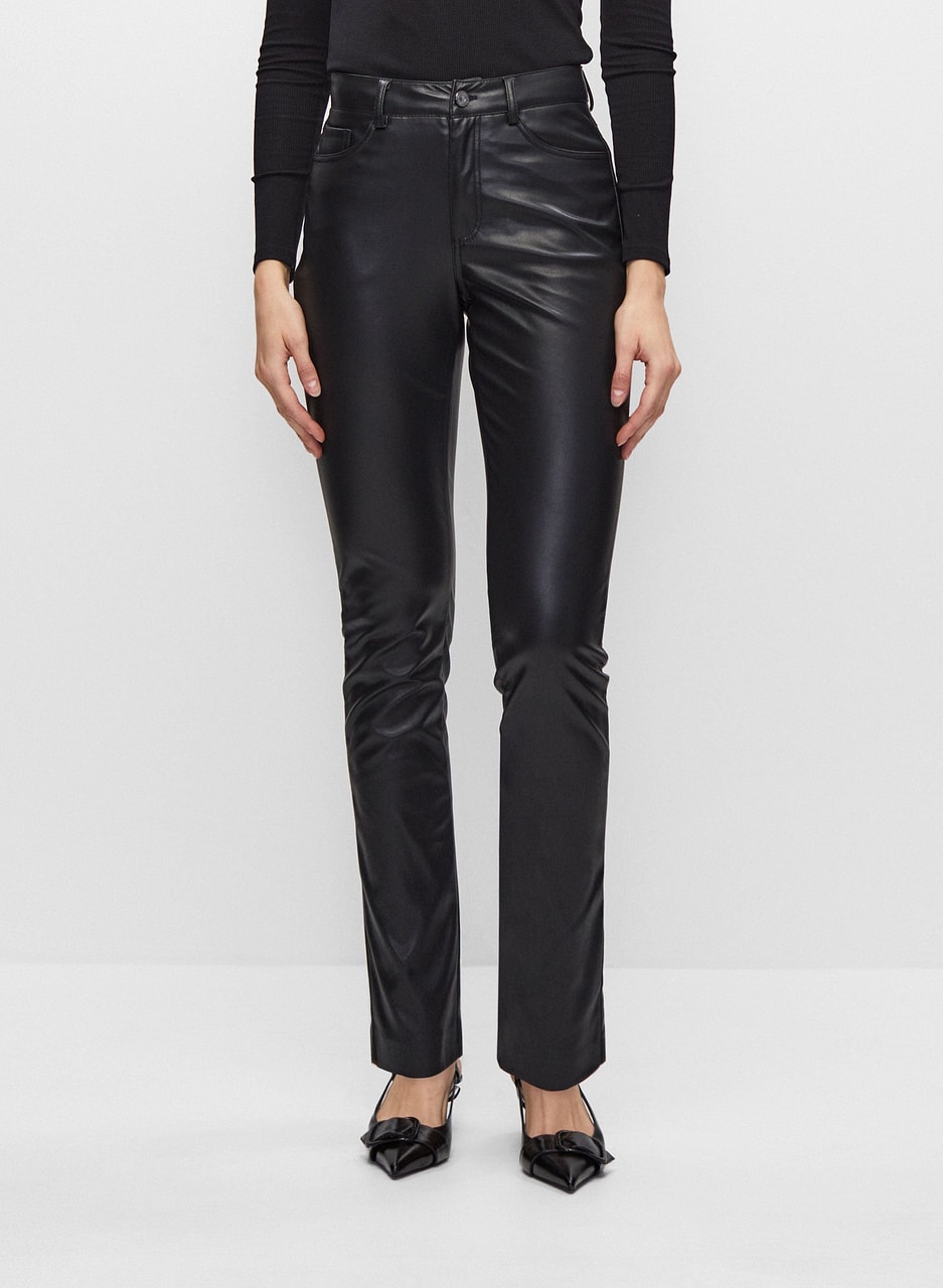 Joseph Ribkoff - Straight Leg Vegan Leather Pants