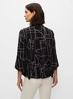 Joseph Ribkoff - Abstract Print Jacket