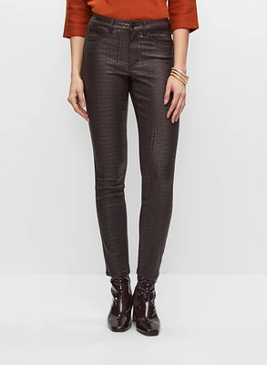 Joseph Ribkoff - Crocodile Print Slim Leg Pants