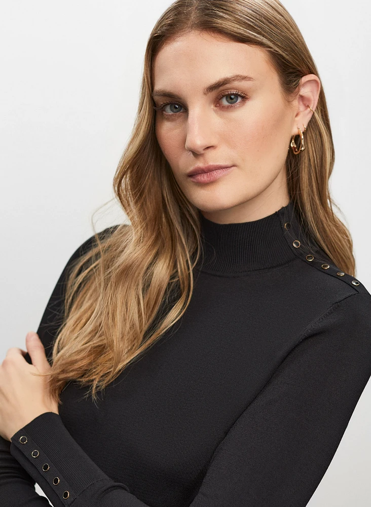 Joseph Ribkoff - Stud Detail Long Sleeve Pullover