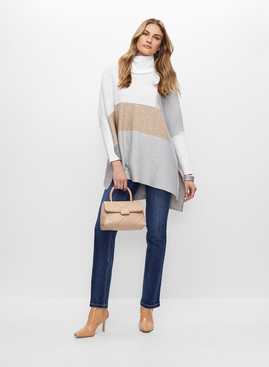 Joseph Ribkoff - Colour Block Tunic Sweater