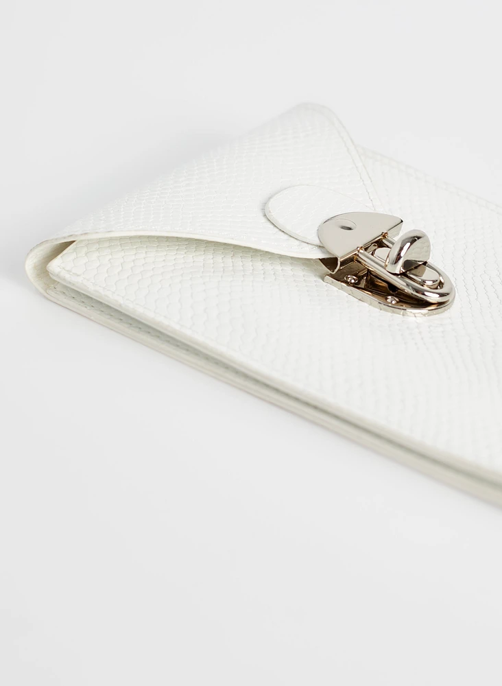 Snakeskin Faux Leather Phone Bag