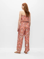 Paisley Print Jumpsuit