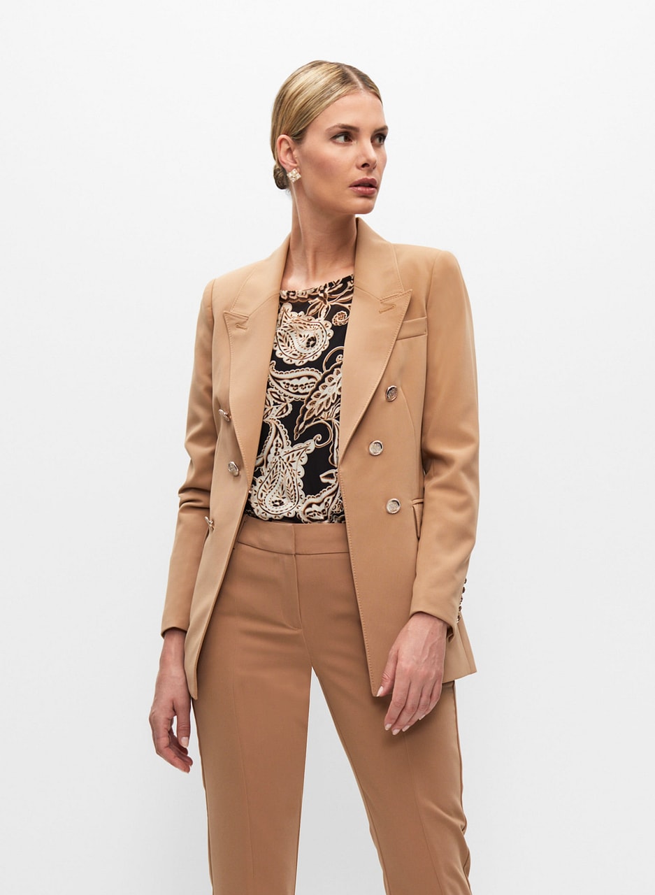 Six-Button Bi-Stretch Blazer