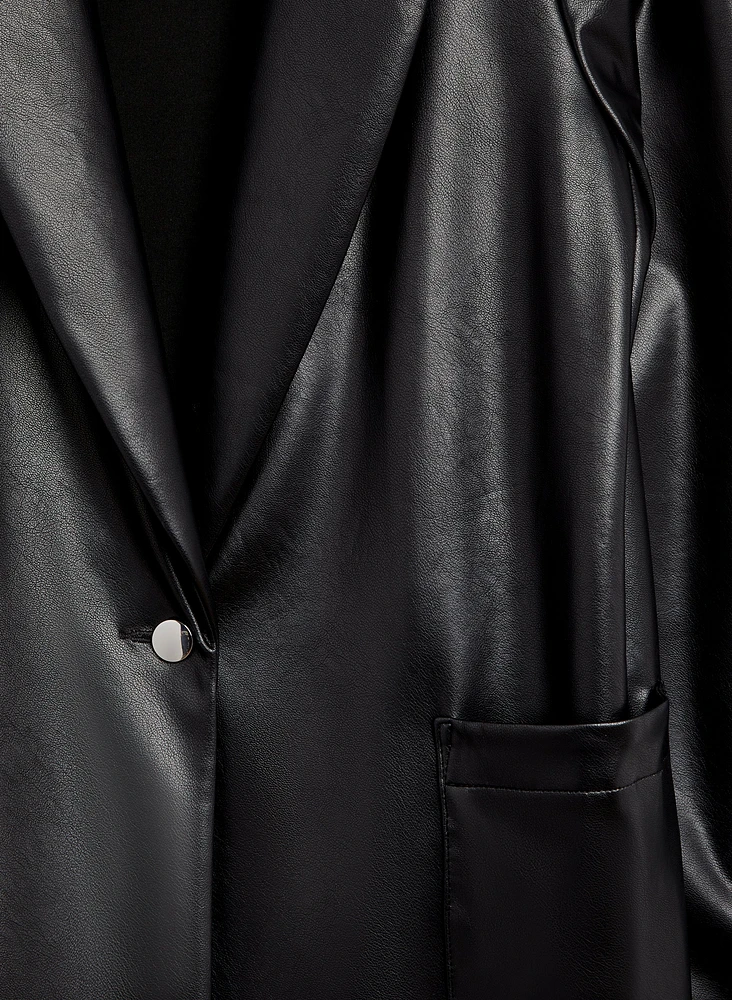 Joseph Ribkoff - Vegan Leather Blazer