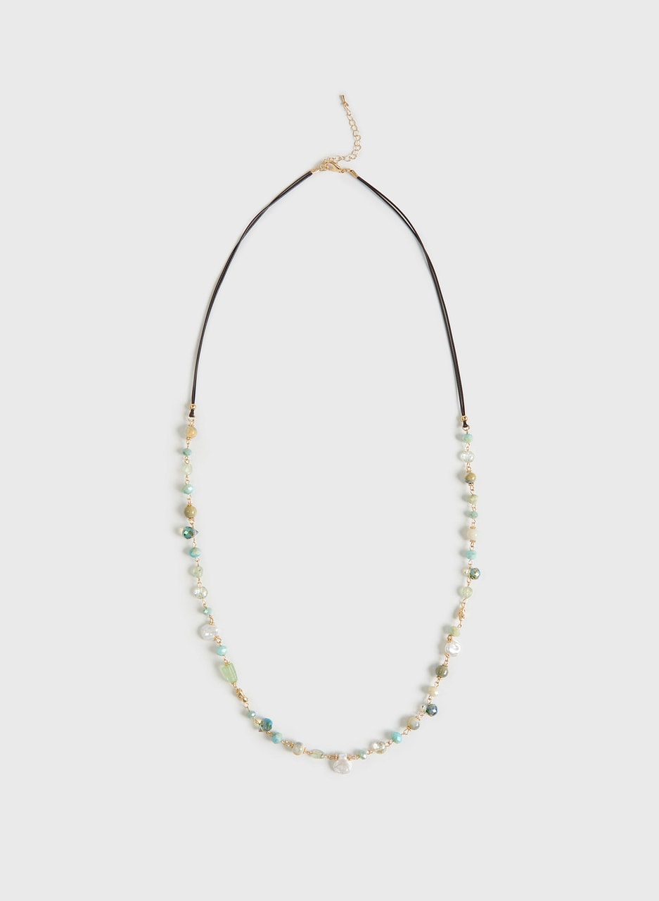 Multi-Beaded Rope Necklace