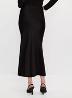 Satin Midi Skirt