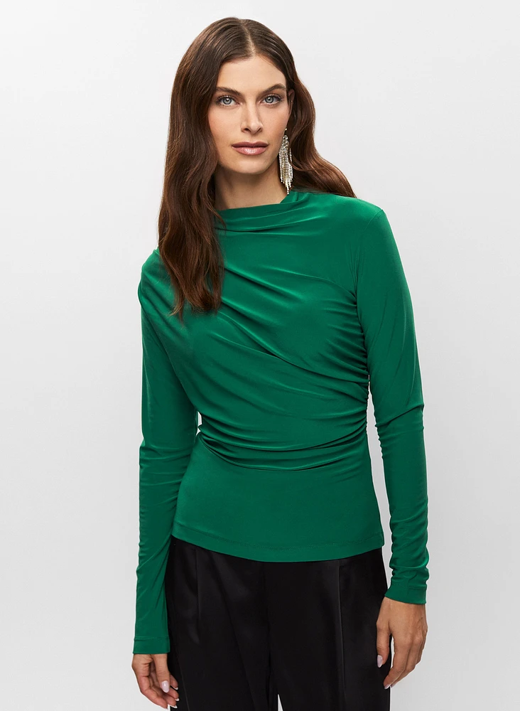 Long Sleeve Draped Top