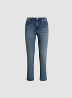 Jewel Detail Straight Leg Jeans