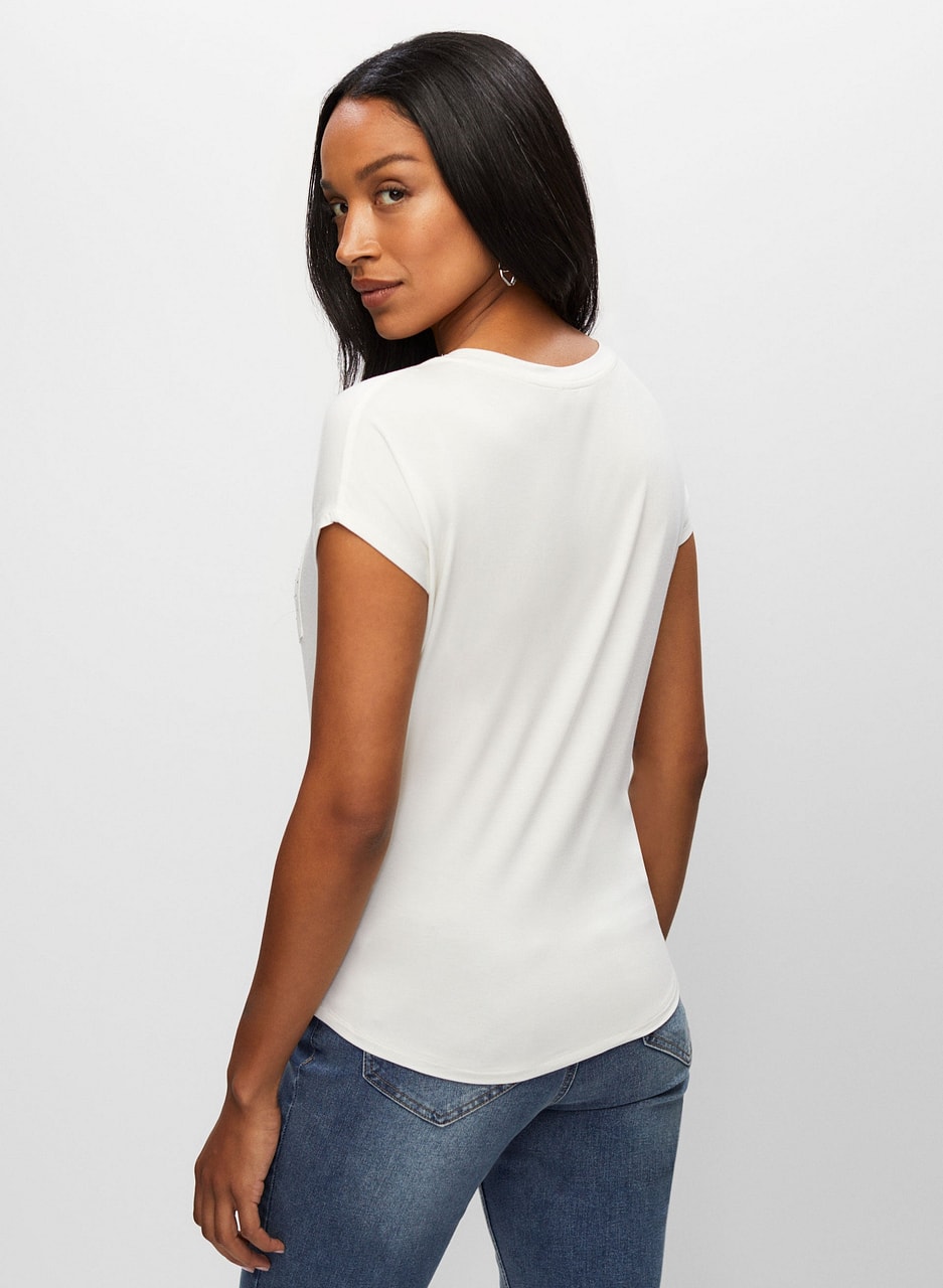 Essential Embellished Pocket Tee