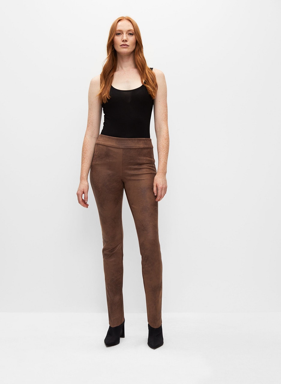 Madison Pull-On Faux Suede Pants