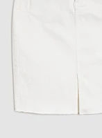 Rhinestone Detail Denim Pencil Skirt