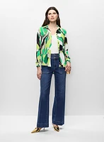 Joseph Ribkoff - Button-Front Printed Blouse